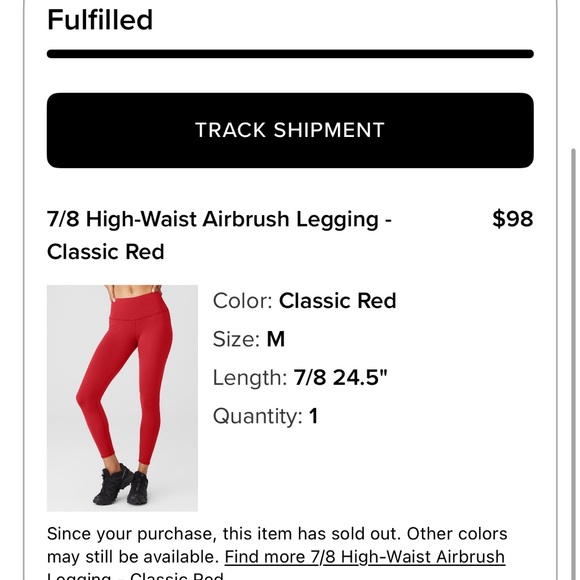 ALO Yoga Airbrush Leggings and bra - Picture 7 of 8